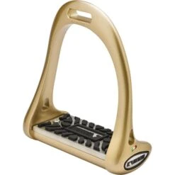 Lorenzini Steigbügel Rubber Titanium Dressur Gold Universal