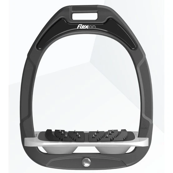 Flex-On Steigbügel Green Composite Inclined Ultra Grip Schwarz/Schwarz/Burgund 5 Flex-On Steigbügel Green Composite Inclined Ultra Grip Schwarz/Schwarz/Burgund – Bild 5