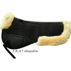 F.R.A. Sattelunterleger De Luxe Extra Schwarz/Naturell